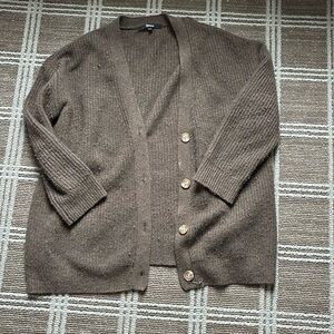 Quince 100% cashmere brown cardigan size XS